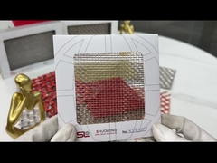 Kupfer, Edelstahl, Gewebtes Drahtnetz, Lamiertglas, Anti-Säure 0,6 mm