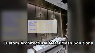 Kundenspezifisches architektonisches Metallgewebe für Fassaden und Innenräume