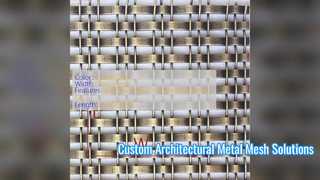 Kundenspezifisches architektonisches Metallgewebe für moderne Gebäudefassaden