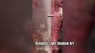 Luxus-Wandkunst aus Metall mit dynamischem Lichtschatten