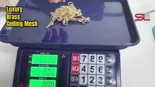 Messing-Ring-Mesh-Deckendekoration