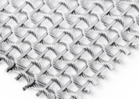 Leinwandbindungs-architektonisches flexibles Metall Mesh Fabric SS304 für Spalten-Abdeckungen