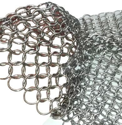 Schirmvorhang aus Edelstahl Kettenverbindung Gittervorhänge mit 1 mm Drahtweite