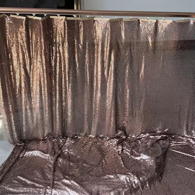 Aluminiumlegierung Schimmer Metallsequin Kettenverbindung Stoff für Vorhang Metallnetz Stoff