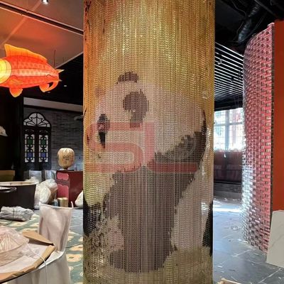 Aluminiumkettenart Gute Belüftungsleistung Innenarchitektur Trenndecke