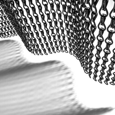 24mm Kettenabstand Aluminium Kettenvorhang mit einfacher Installation und guter Belüftung zum Insektenschutz