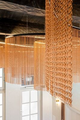 12x24mm Kettengröße Aluminium-Kettenvorhang mit 60% offener Fläche und 1,2mm Drahtdurchmesser für Insektenschutz