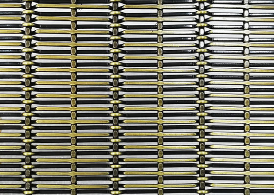 Antike Messingebenen-dekoratives gesponnenes Metall Mesh For Stainless Steel Screen