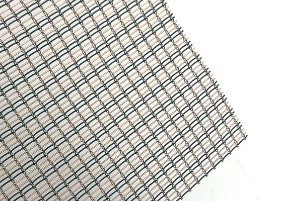 Dekoratives blaues Farbluxusglas mit Metall Mesh Interlayer Plain Woven