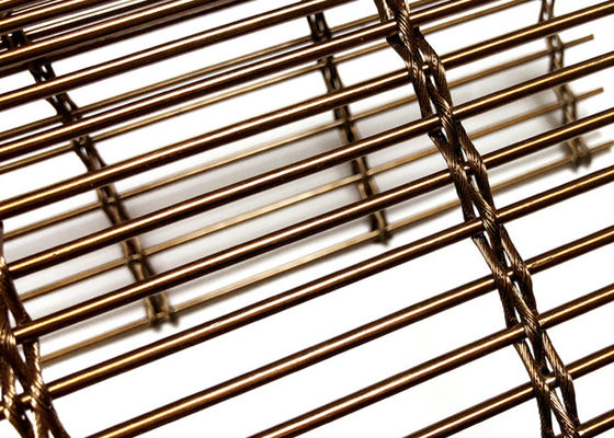 Rose Golden Flexible Cable Wire-Edelstahl Architektur-Mesh For Facade