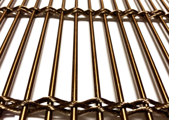 Rose Golden Flexible Cable Wire-Edelstahl Architektur-Mesh For Facade