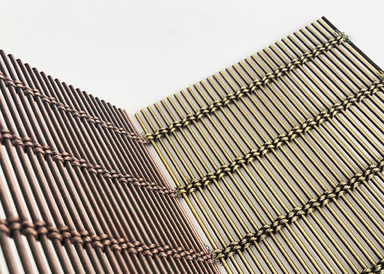 Antikes Messing-Ss316 gesponnenes Architekturmetall Mesh Flexible Builing Facade Wire