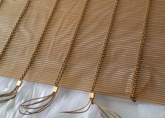 Edelstahl Architektur-Mesh Decorative Paint Metal Partition Golded-Farbe-316l