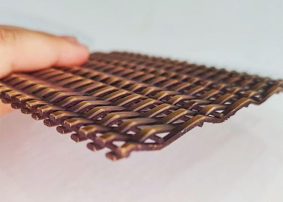 Antikes Bronze-Ss316l-Architekturmetall Mesh For Facade Cladding