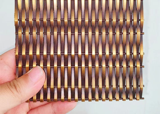 Antikes Bronze-Ss316l-Architekturmetall Mesh For Facade Cladding