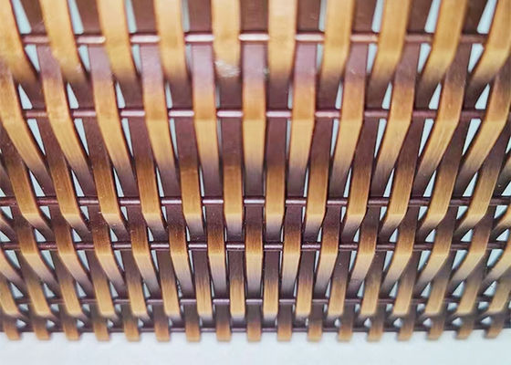 Antikes Bronze-Ss316l-Architekturmetall Mesh For Facade Cladding