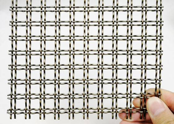 Stärke dekoratives Kabinett-Architektur- Stahl-Mesh Antique Brasss 5mm