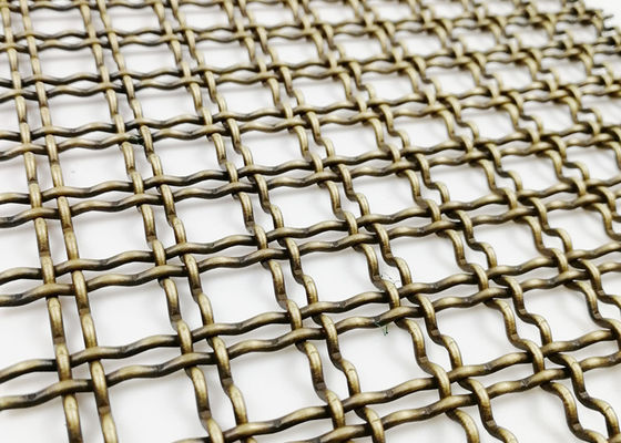 Stärke dekoratives Kabinett-Architektur- Stahl-Mesh Antique Brasss 5mm