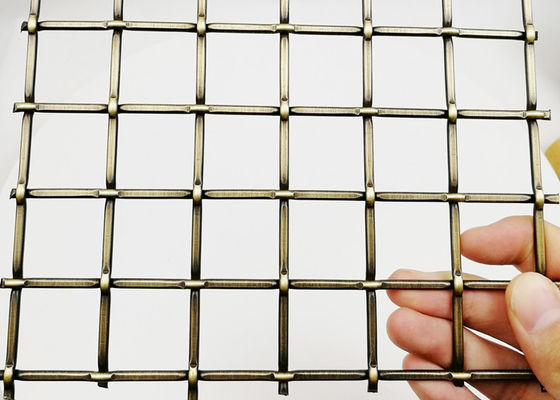 Antikes Messingmöbel-Kabinett-Architekturedelstahl-Maschendraht 5.5mm