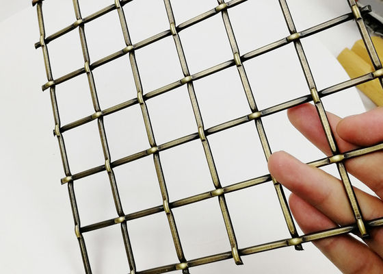 Antikes Messingmöbel-Kabinett-Architekturedelstahl-Maschendraht 5.5mm