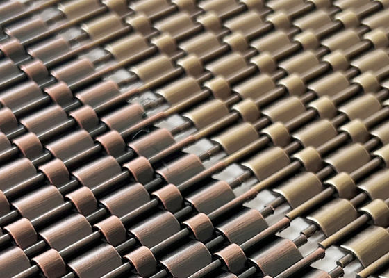 Antikes Messing-dekoratives Falz-Drahtgewebe des Verschluss-SS304 für Aufzugs-Wand