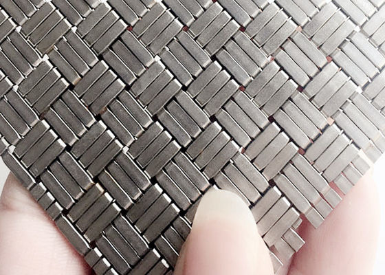304SS 1.8mm dekorativer gesponnener Stahl-Mesh Panels For Elevator Cab