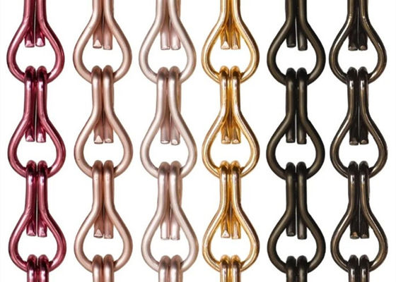 Leichtgewichtler-Aluminiumfliegengitter Browns 1.5mm verkettet dekorative sortierte Farben