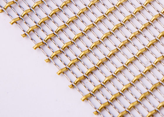 Messingdraht-dekorative Drahtgewebe-Mesh Woven Metal Mesh For-Möbel 36m
