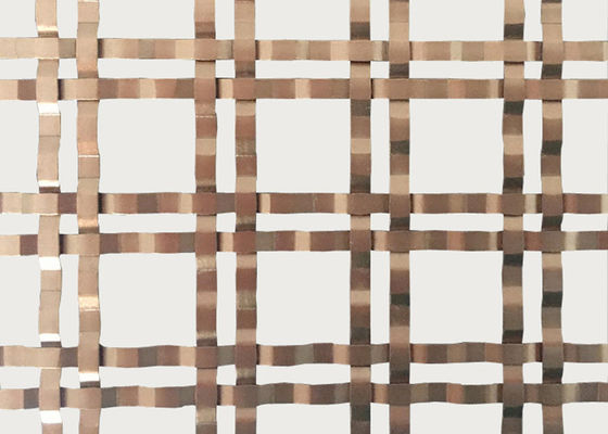 Bronzefarbdekorativer Draht Mesh Grilles Painted Wire Mesh für Schranktür