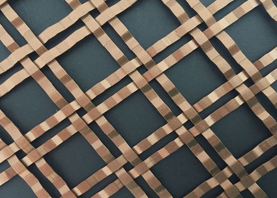 Bronzefarbdekorativer Draht Mesh Grilles Painted Wire Mesh für Schranktür