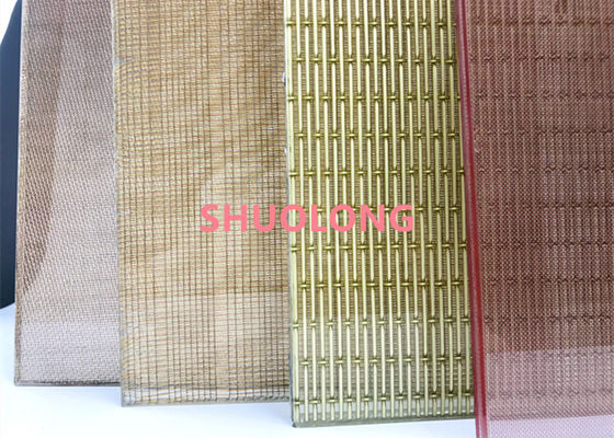 Edelstahl gesponnene lamellierte Glas/Metall-Mesh With Wire Mesh Inter-Schicht