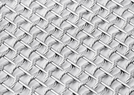 Leinwandbindungs-architektonisches flexibles Metall Mesh Fabric SS304 für Spalten-Abdeckungen