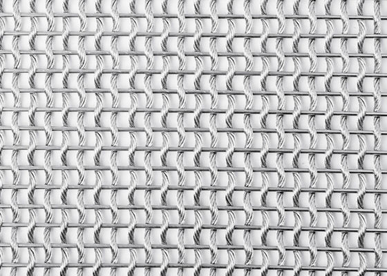 Leinwandbindungs-architektonisches flexibles Metall Mesh Fabric SS304 für Spalten-Abdeckungen