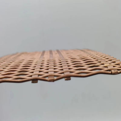 Messingfarben Stahldraht Dekorationsdrahtnetzbildschirm PVC beschichtet