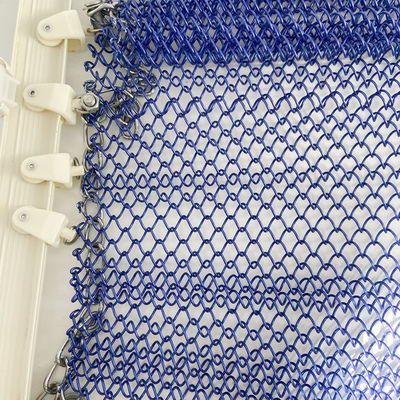 OEM Edelstahl-Metall-Spule-Drapery Gewebte Drahtnetz-Duschvorhang