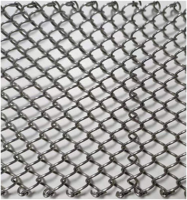 Kupferpolierte Oberfläche Architektonisches ausgedehntes Metallnetz mit Twill-Weave-Stil