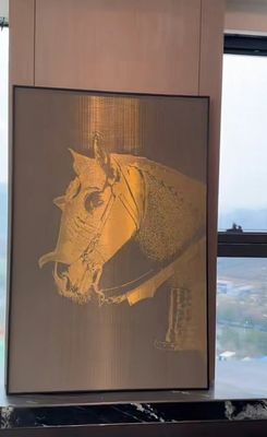 Villa Custom 3d Metallnetz / Kupfernetz / Messingnetz Gewebtes Wandbild