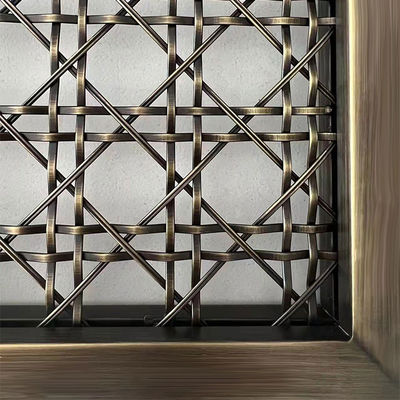 Elevate Innenarchitektur Dekorativ Metallgrill Mesh Öko-freundlich Twill Weave