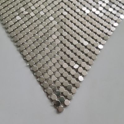 Silberne Vorhänge Metallnetzgewebe Metallnetz Vorhänge für Innenarchitektur