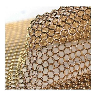 Edelstahl-Ring-Gittervorhang mit 2,2 kg/m2 Gewicht