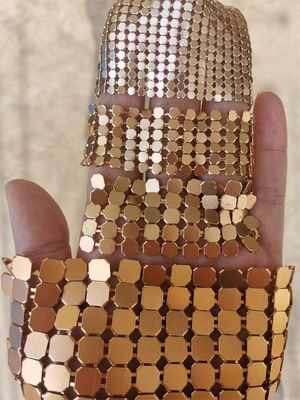 Shuolong Hotel Metallblech Tuch Dekorativ Stahl Metall Sequin Tuch