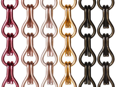Metallkettenverbindung Vorhänge Kette Insektentürvorhänge Hängende Kettenvorhänge Fliegerverschluss Türvorhänge