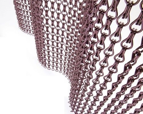 Anpassbare Aluminiumkette Fly Screen Draht Durchmesser 2mm Standardgröße 12mm*24mm