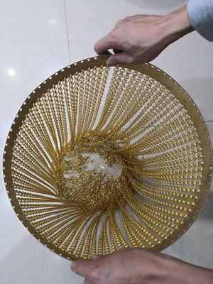 Aluminiumketten Vorhang Kamin Glitzer-Bildschirm-Gittervorhänge Metallkettenvorhänge