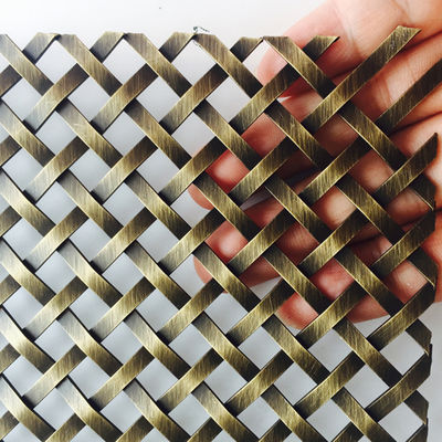 30m Länge Edelstahl Architektural Mesh Moderne Architektur Antike Messing überzogen Draht