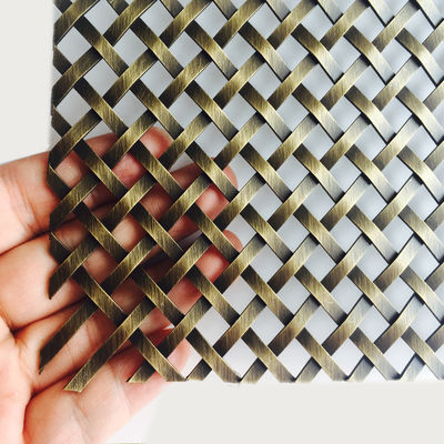Anodisiertes Gewebe aus Edelstahl für Architekturplatten für Schränke