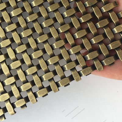 Dekoratives Gewebtes Drahtnetz aus Edelstahl für Länge 30m-100m in Kunst Installationen für Möbelschranktüren