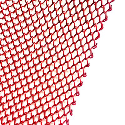 Individuelle Metall-Coil-Drapery 1,1 kg/m2 Gewicht und individuelle Lochgröße für die Leistung