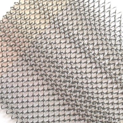 Innenarchitektur 80% Offene Fläche Metall Spulen Draperie mit individueller Länge und 9mm Draht Pitch ISO9001 Zertifizierung