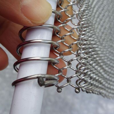 0.5-2mm Dicke Bronze Metallwolle Vorhänge für Runde Fensterbehandlung Vorhang